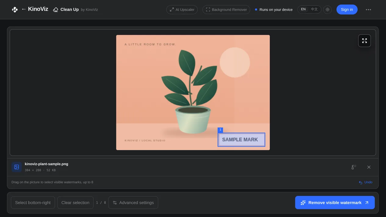 Light and dark themes, matched to KinoViz
